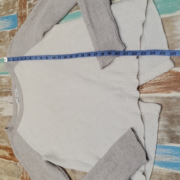 Madewell Province Cross Back Pullover Sweater in Colorblock - Picture 7 of 9